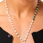 White Shell Meets Green Malachite