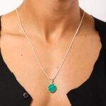 Silver & Green Malachite necklace