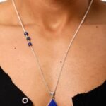 Silver Necklace with Blue Lapis Lazuli